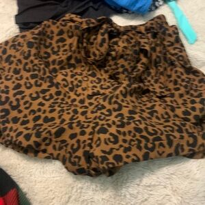 Cheetah Print Tie Shorts